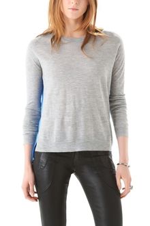 Mason by Michelle Mason Cashmere Sweater with Silk Panel - Lyst