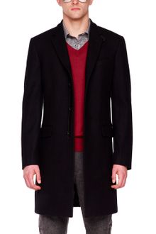 Michael Kors Melton Crombie Coat - Lyst