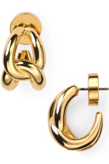 Michael Kors Love Knot Hoop Earrings - Lyst