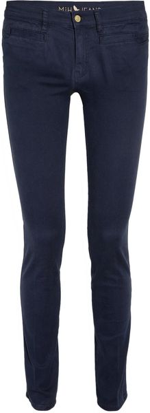 MiH Jeans Oslo Midrise Twill Skinny Jeans - Lyst