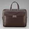 Prada Saffiano Brief Case in Brown for Men - Lyst