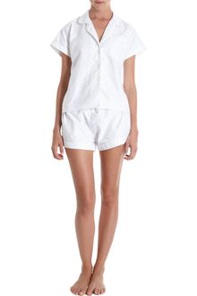 Steven Alan Cropped Dot Pajama Top - Lyst