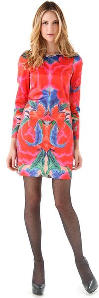 Temperley London Lotus Print Shift Dress - Lyst