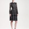 Valentino Beaded Long Sleeve Dress in Black - Lyst