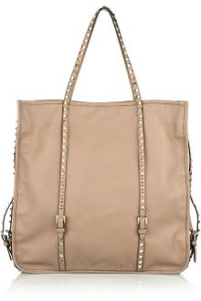 Valentino Studded Leather Tote - Lyst
