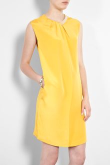 3.1 Phillip Lim Sleeveless Draped Dress with Beaded Neckline - Lyst