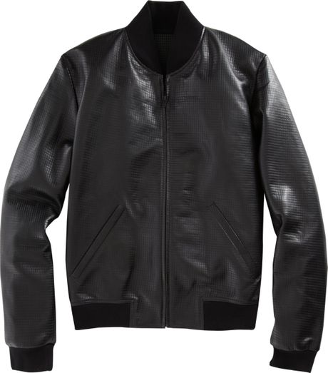 Black Leather Baseball Jacket