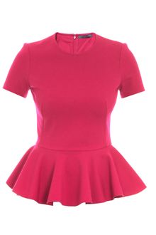 Alexander McQueen Peplum Top - Lyst