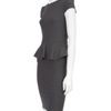 Alice + Olivia Adeline Peplum Dress in Gray (grey) - Lyst