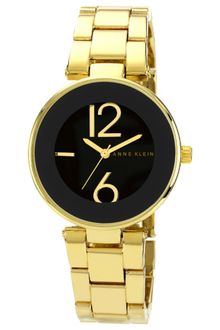 Anne Klein Womens Gold Tone Adjustable Bracelet 34mm Ak - Lyst