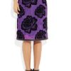 Christopher Kane Leather Trimmed Flocked Tulle Pencil Skirt in Purple - Lyst