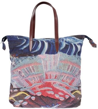 Dries Van Noten Printed Bag - Lyst