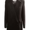 Hussein Chalayan Double Breasted Coat Black in Black - Lyst