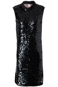 Lanvin Appliquéd Sequin Dress - Lyst