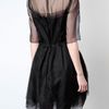 Lanvin Layered Silk Organdy Dress in Black - Lyst