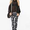 Nasty Gal Open Shoulder Blouse Black in Black - Lyst