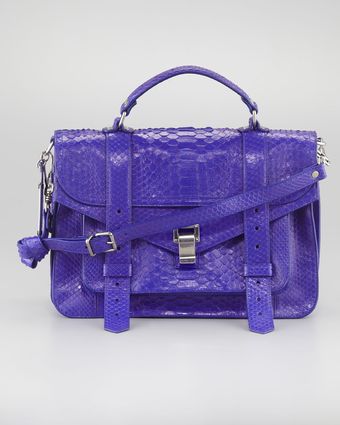 Proenza Schouler Ps1 Python Shoulder Bag Medium - Lyst