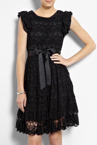 RED Valentino Lace Tie Waist Ribbon Dress - Lyst