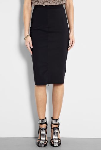 Sportmax Garza Technical Zip Back Pencil Skirt - Lyst