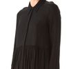 Tibi Gauzy Twill A Line Blouse in Black - Lyst