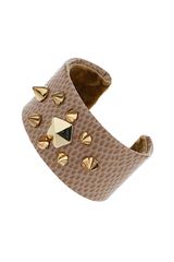 Topshop Studded Croc Cuff 