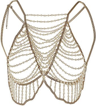 Topshop Pearl Mega Bra Body Cover - Lyst