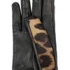 Valentino Rockstud Leather and Calf Hair Gloves in Black - Lyst