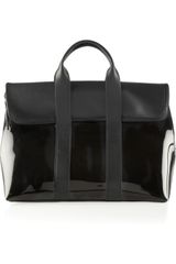 3.1 Phillip Lim 31 Hour Leather and Pvc Tote