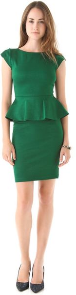 Alice + Olivia Victoria Peplum Dress - Lyst