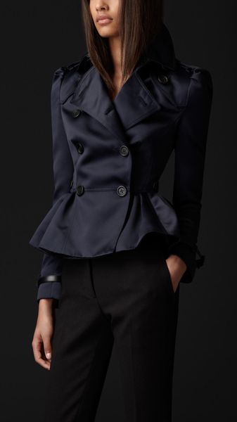 Burberry Prorsum Tailored Peplum Jacket - Lyst