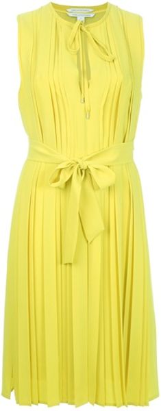 Diane Von Furstenberg Missy Dress in Yellow - Lyst