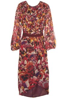 Giambattista Valli Silk Flower Print Dress - Lyst