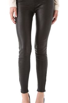 J Brand Super Skinny Leather Pants - Lyst