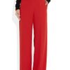 Maison Martin Margiela Stepwaist Crepe Wideleg Pants in Red - Lyst