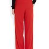 Maison Martin Margiela Stepwaist Crepe Wideleg Pants in Red - Lyst