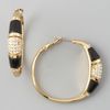 Rachel Zoe Paveresin Hoop Earrings  in Black - Lyst