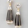 Rachel Zoe Teardrop Earrings  in Black - Lyst