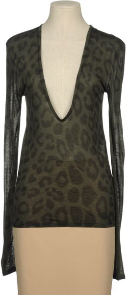 Stella Mccartney Long Sleeve Tshirt in Green - Lyst