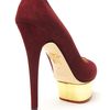 Charlotte Olympia Dolly Pump in Red (gold) - Lyst