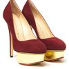 Charlotte Olympia Dolly Pump in Red (gold) - Lyst