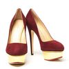 Charlotte Olympia Dolly Pump in Red (gold) - Lyst