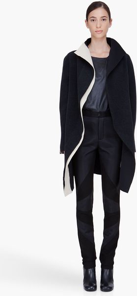 Denis Gagnon Reversible Wool Coat - Lyst