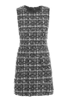 Dolce & Gabbana Tweed Shift Dress - Lyst