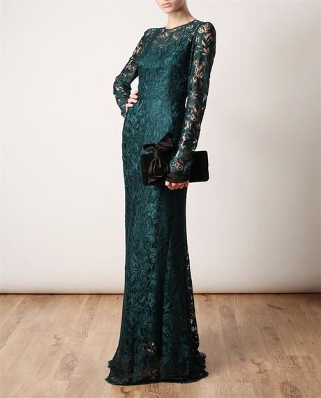 dolce and gabbana lace gown