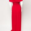 Giambattista Valli Drape Shoulder Jersey Gown in Red - Lyst