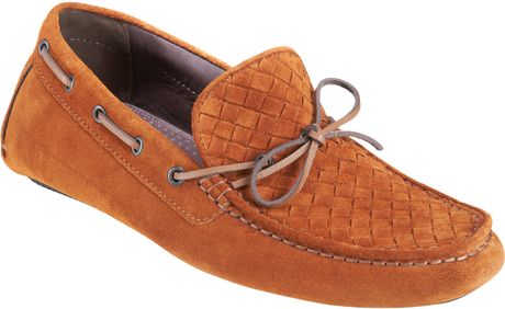 Bottega Veneta Intrecciato Driver in Brown for Men (tobacco) - Lyst
