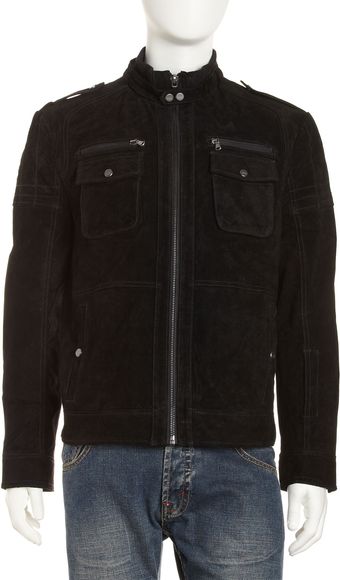 Emanuel Ungaro Suede Motocross Jacket Black - Lyst