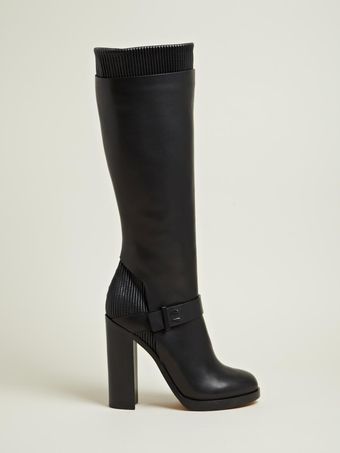 Givenchy Givenchy Womens Calf Leather Heeled Long Boots - Lyst