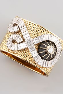 Rachel Zoe Wide Crystal Bracelet - Lyst