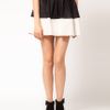 Asos Collection Asos Skater Skirt in Leather Look in White (blackcream) - Lyst